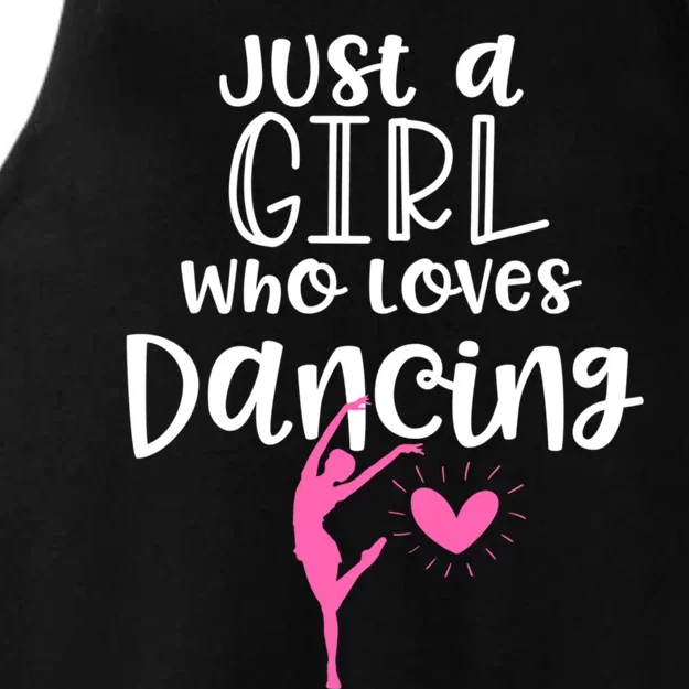 Dancing Funny Gift For Teen Just A Who Loves Dancing Cool Gift Ladies Tri-Blend Wicking Tank