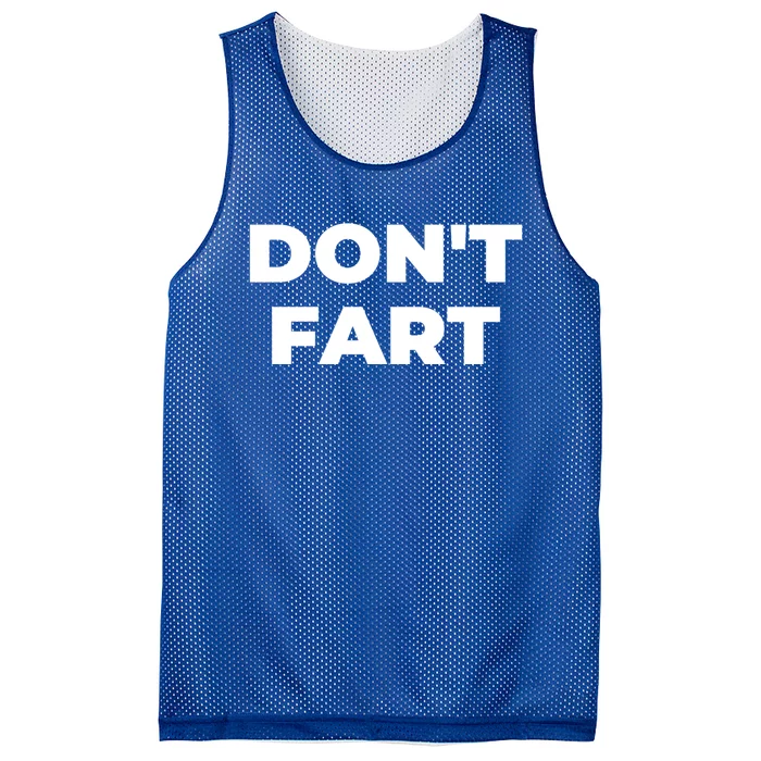 Don't Fart Gift Mesh Reversible Basketball Jersey Tank