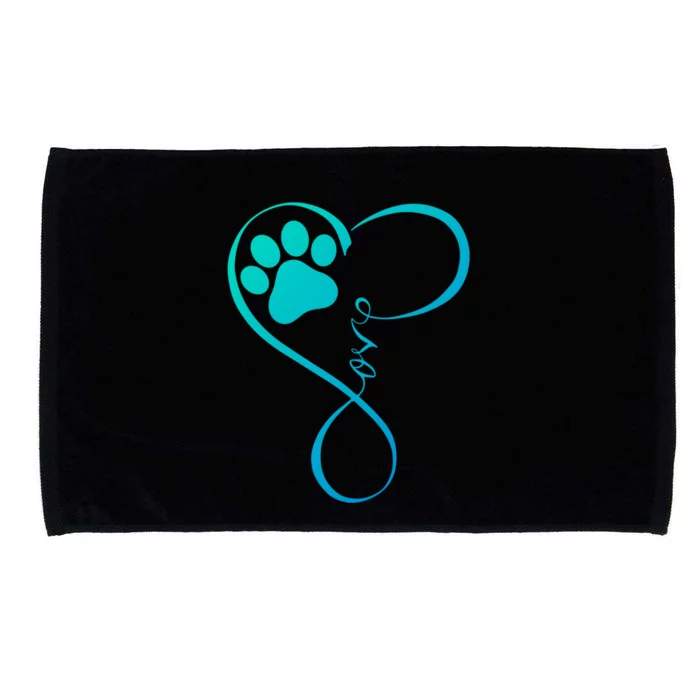 Dog Funny Gift Fun Pawprint Design Funny Gift Love Dogs Gift Cute Gift Microfiber Hand Towel