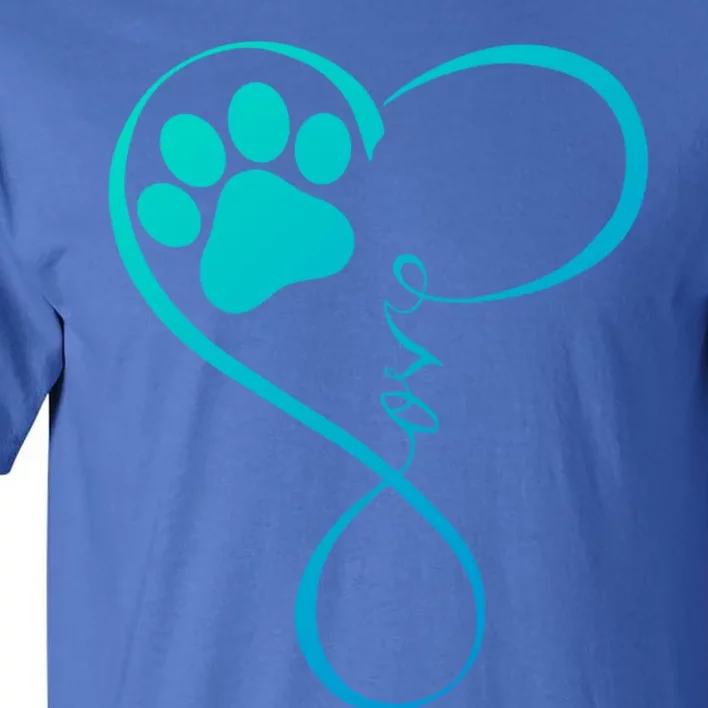 Dog Funny Gift Fun Pawprint Design Funny Gift Love Dogs Gift Cute Gift Tall T-Shirt