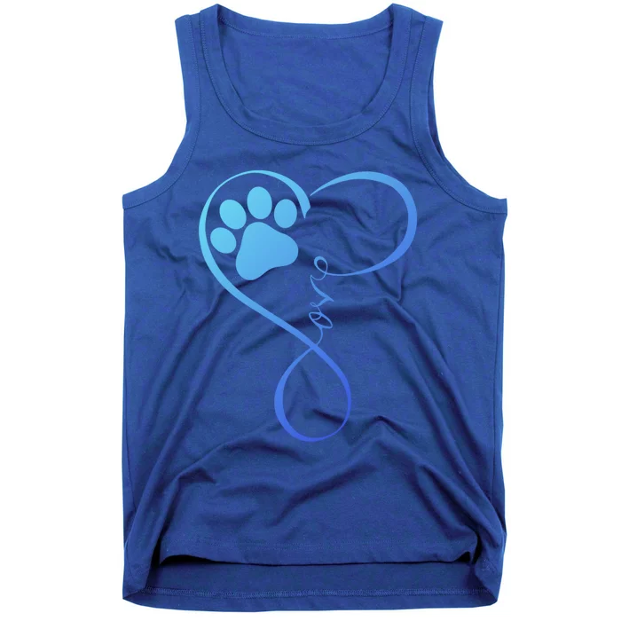 Dog Funny Gift Fun Pawprint Design Funny Gift Love Dogs Gift Cute Gift Tank Top