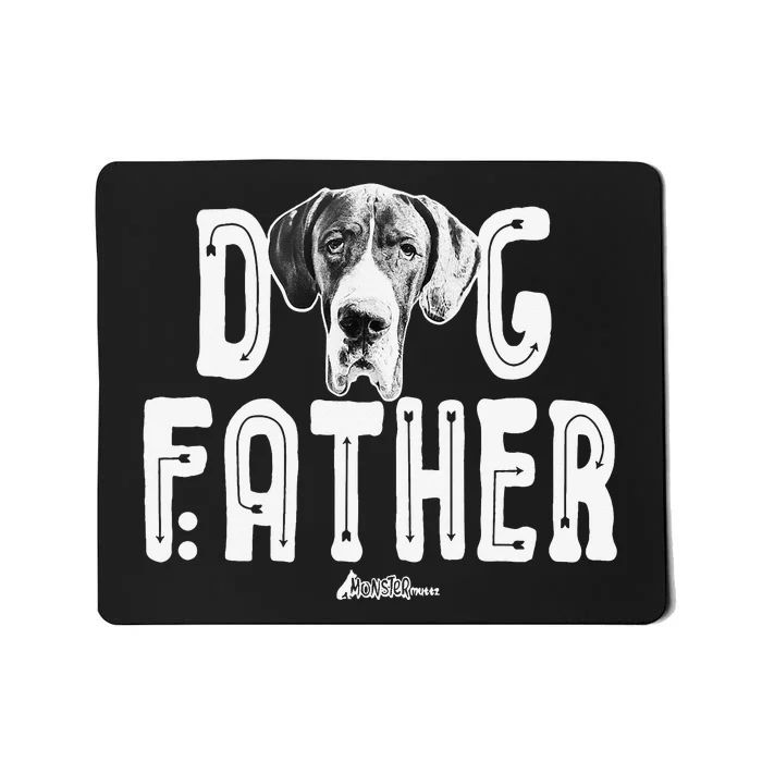 Dog Father Great Dane Top Funny Dog Walking Dad Mousepad