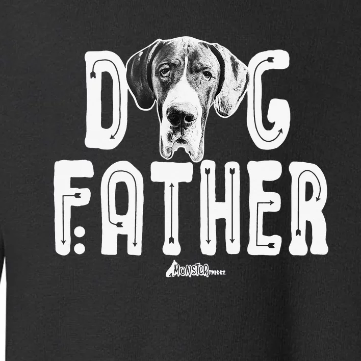 Dog Father Great Dane Top Funny Dog Walking Dad Toddler Sweatshirt