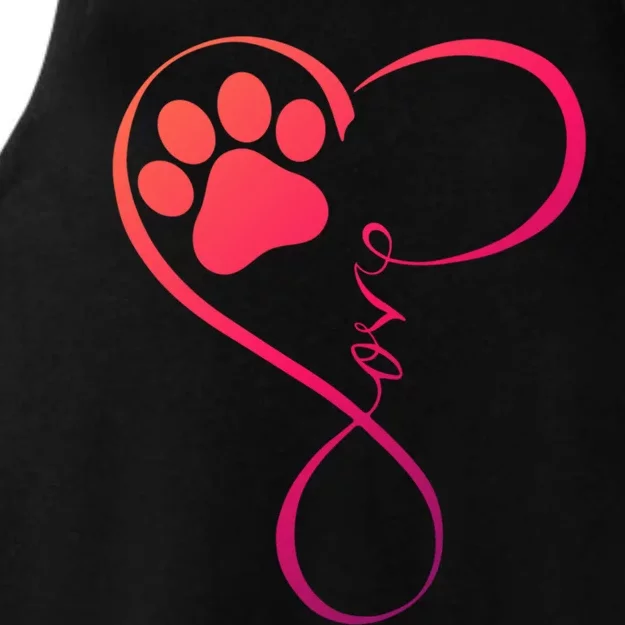 Dog Funny Gift Fun Pawprint Design Funny Gift Love Dogs Gift Cute Gift Ladies Tri-Blend Wicking Tank