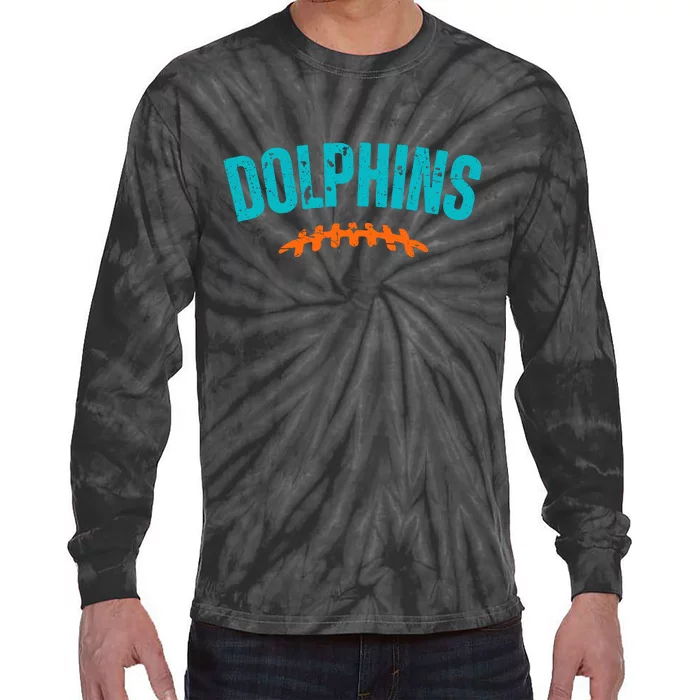 Dolphins Football Gift For Miami Fan Sport Tie-Dye Long Sleeve Shirt