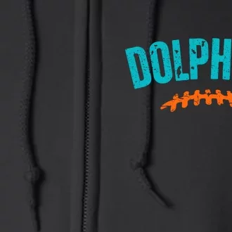 Dolphins Football Gift For Miami Fan Sport Full Zip Hoodie