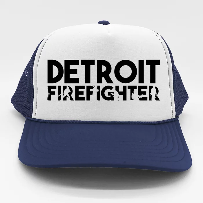 Detroit Firefighter Gift Firefighter Dad Gift Funny Gift Trucker Hat