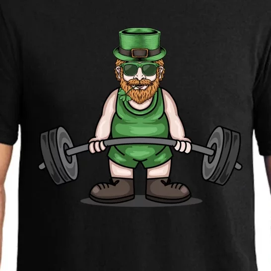 Deadlift Fitness Gym Leprechaun St Patricks Day Meaningful Gift Pajama Set