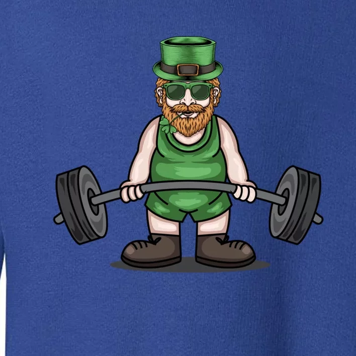 Deadlift Fitness Gym Leprechaun St Patricks Day Meaningful Gift Toddler Sweatshirt