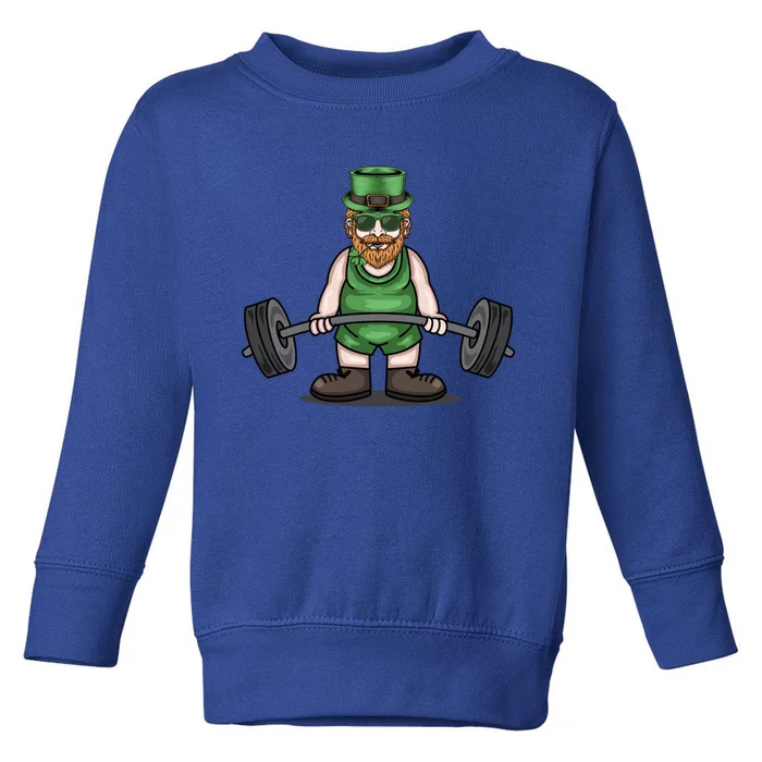 Deadlift Fitness Gym Leprechaun St Patricks Day Meaningful Gift Toddler Sweatshirt