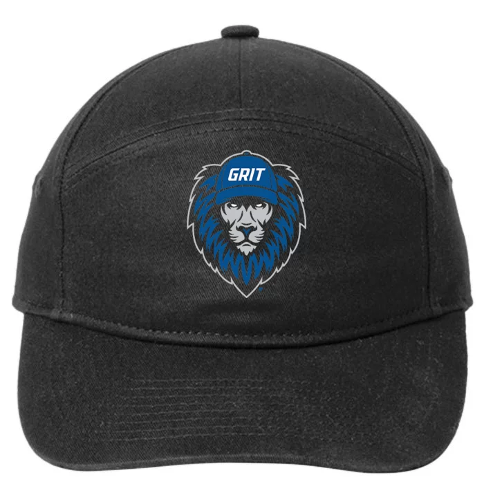 Detroit Football Grit 7-Panel Snapback Hat