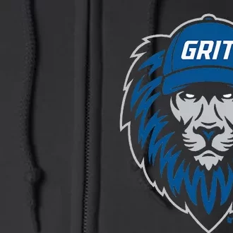 Detroit Football Grit Full Zip Hoodie