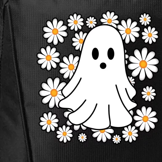 Daisy Floral Ghost Cute Halloween City Backpack