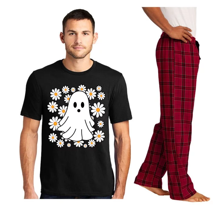 Daisy Floral Ghost Cute Halloween Pajama Set