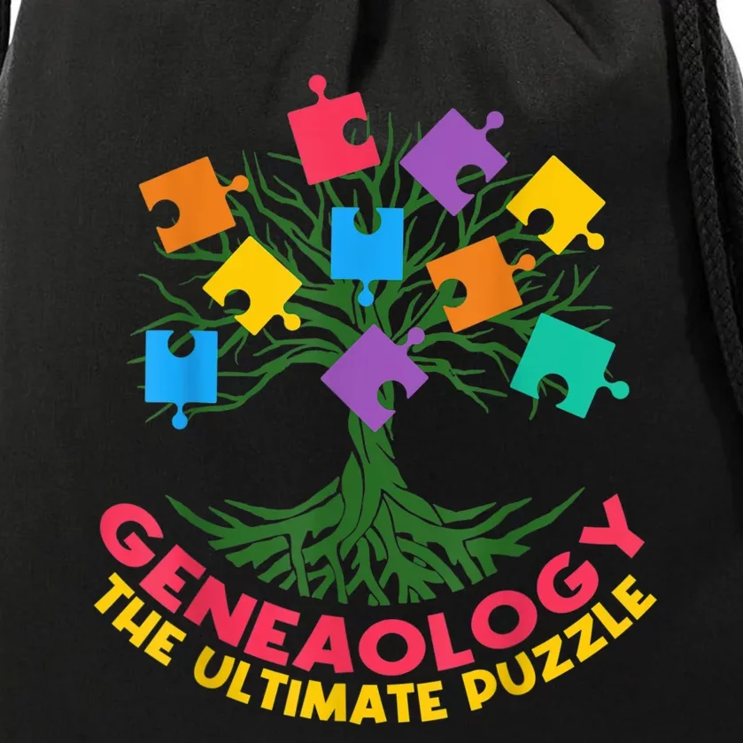 DNA Fractal Genealogy Of Life Genetics Tree Biology Class Drawstring Bag