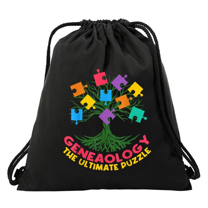 DNA Fractal Genealogy Of Life Genetics Tree Biology Class Drawstring Bag