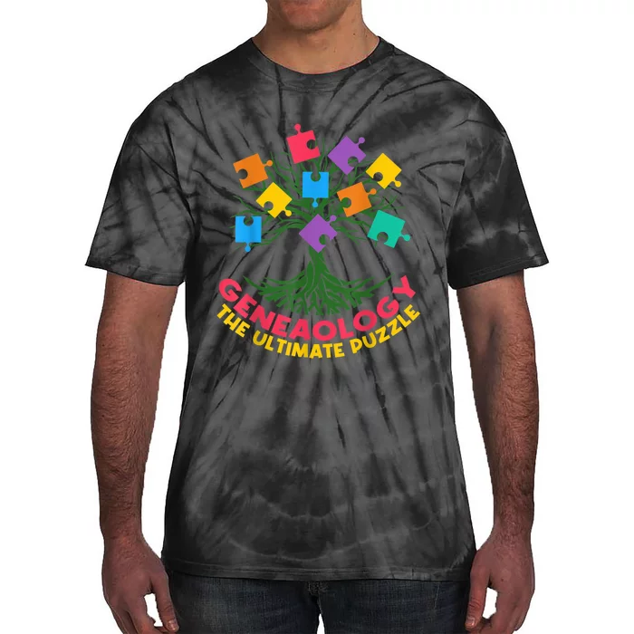 DNA Fractal Genealogy Of Life Genetics Tree Biology Class Tie-Dye T-Shirt