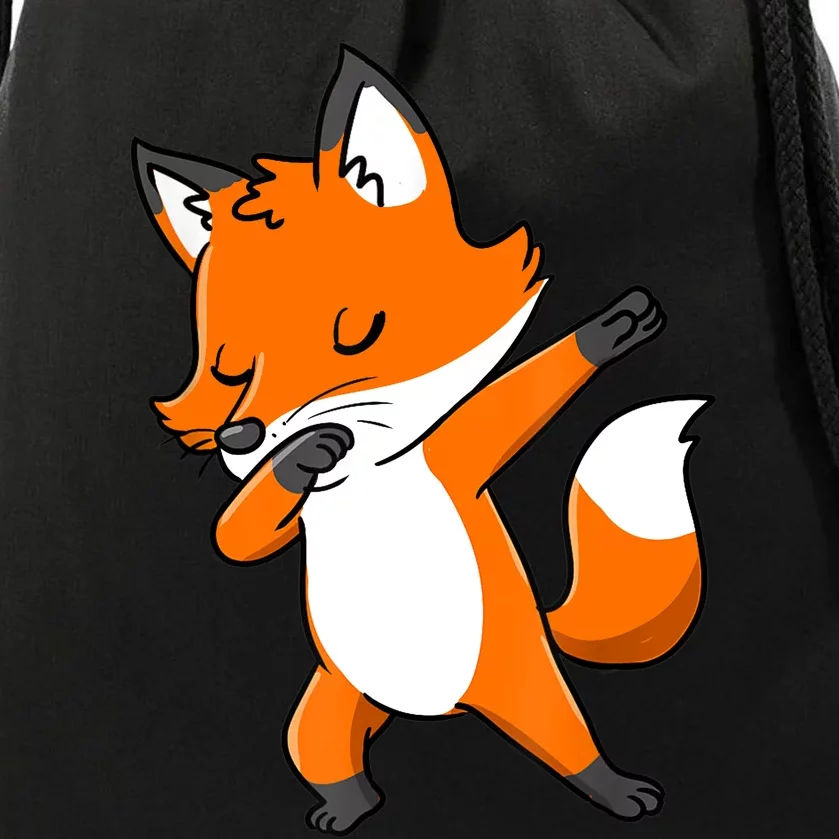 Dabbing Fox Gift For Fox Lover Gift Drawstring Bag