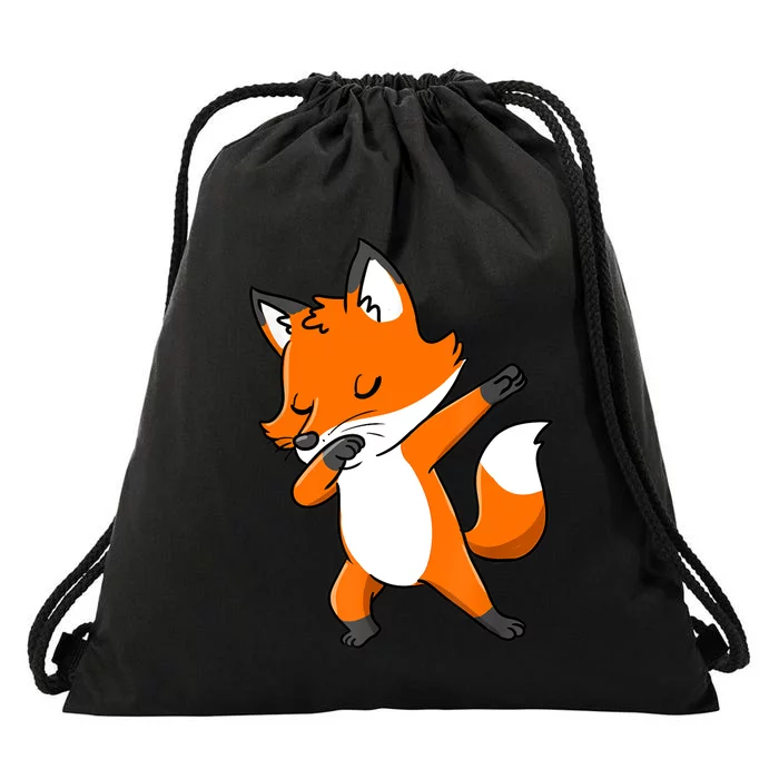 Dabbing Fox Gift For Fox Lover Gift Drawstring Bag