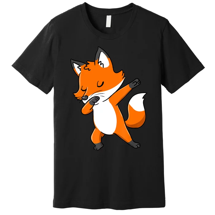 Dabbing Fox Gift For Fox Lover Gift Premium T-Shirt