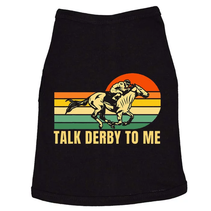 Derby Funny Horse Racing Retro Kentucky Talk To Me Doggie Tank