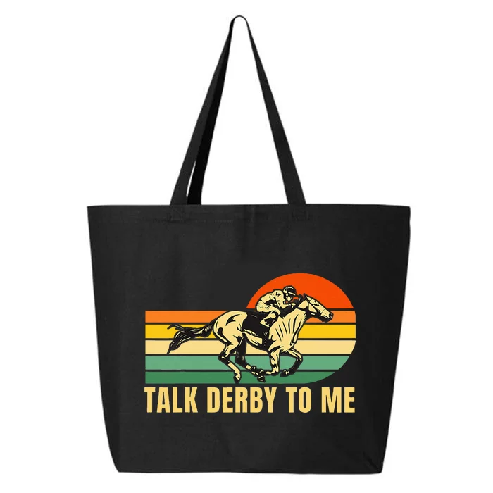 Derby Funny Horse Racing Retro Kentucky Talk To Me 25L Jumbo Tote