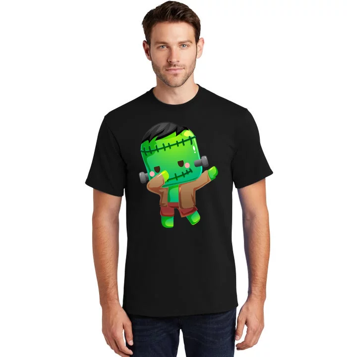 Dabbing Frankenstein Halloween Costume Monster Zombie Tall T-Shirt