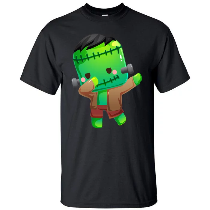 Dabbing Frankenstein Halloween Costume Monster Zombie Tall T-Shirt