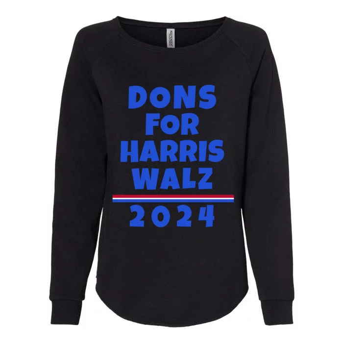 Dons For Harris Walz 2024 Gift Womens California Wash Sweatshirt