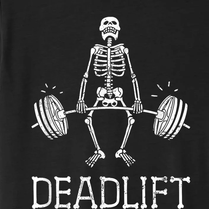 DEADLIFT Funny Halloween Skeleton Weight Lifting Workout ChromaSoft Performance T-Shirt