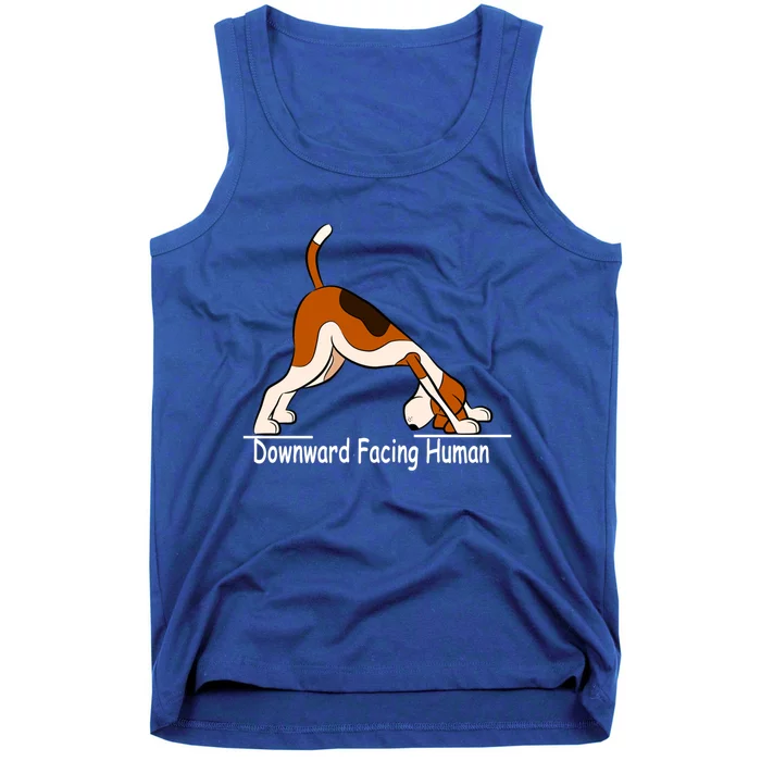 Downward Facing Hu Funny Yoga Gift Tank Top