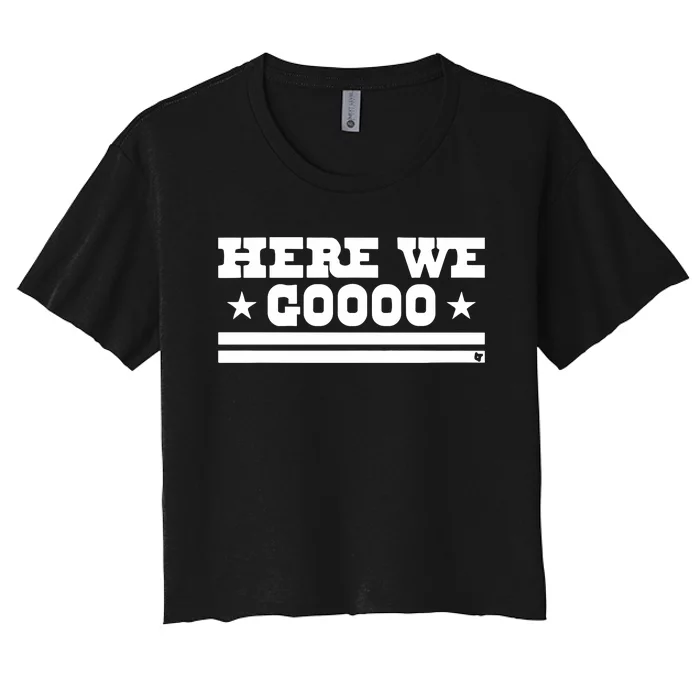 Dallas Football Here We Go Women's Crop Top Tee