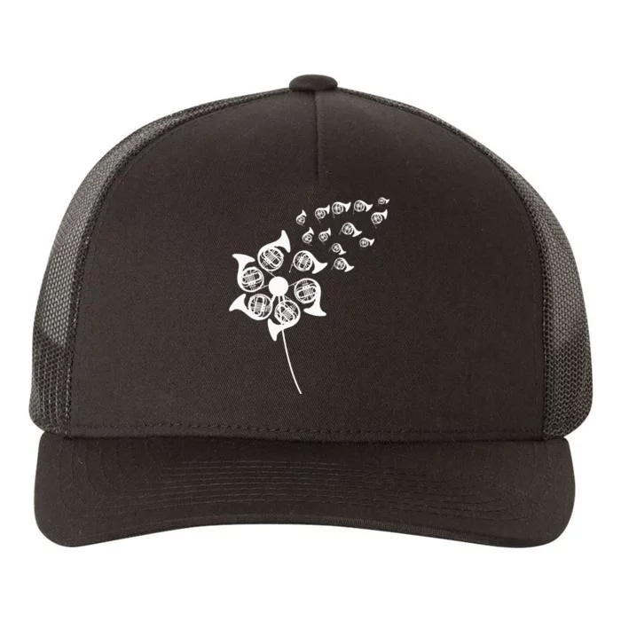 Dandelion French Horn Yupoong Adult 5-Panel Trucker Hat