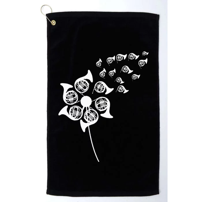 Dandelion French Horn Platinum Collection Golf Towel