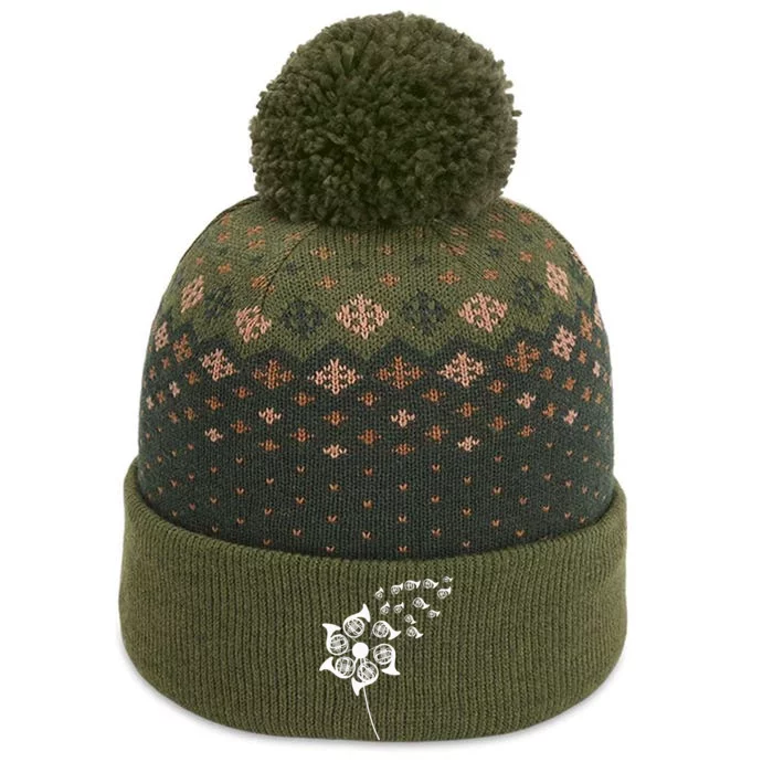 Dandelion French Horn The Baniff Cuffed Pom Beanie