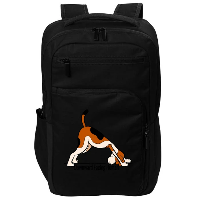 Downward Facing Hu Gift Funny Dog Yoga Gift Impact Tech Backpack