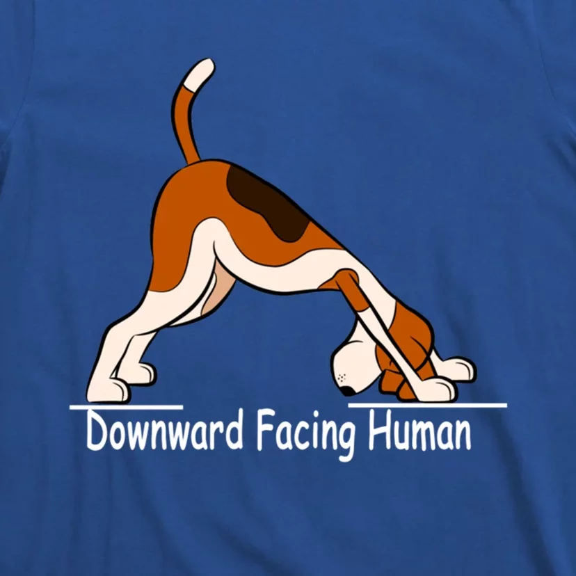 Downward Facing Hu Funny Yoga Gift T-Shirt