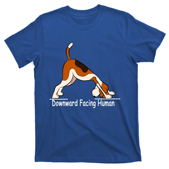 Downward Facing Hu Funny Yoga Gift T-Shirt