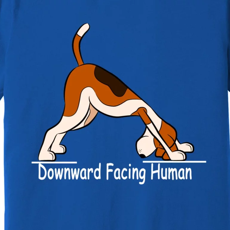 Downward Facing Hu Funny Yoga Gift Premium T-Shirt