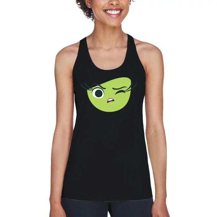 Disgust Face Halloween Costume Women's Racerback Tank