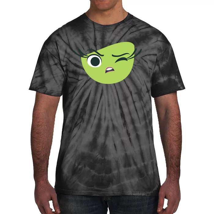 Disgust Face Halloween Costume Tie-Dye T-Shirt