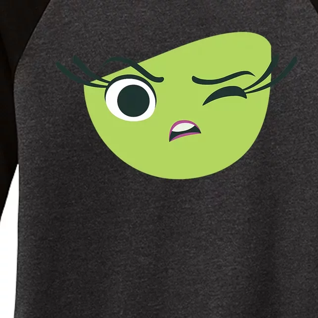 Disgust Face Halloween Costume Women's Tri-Blend 3/4-Sleeve Raglan Shirt