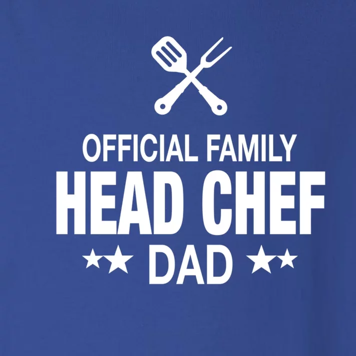 Dad Family Head Chef Funny Cooking Dad Gift Toddler Long Sleeve Shirt