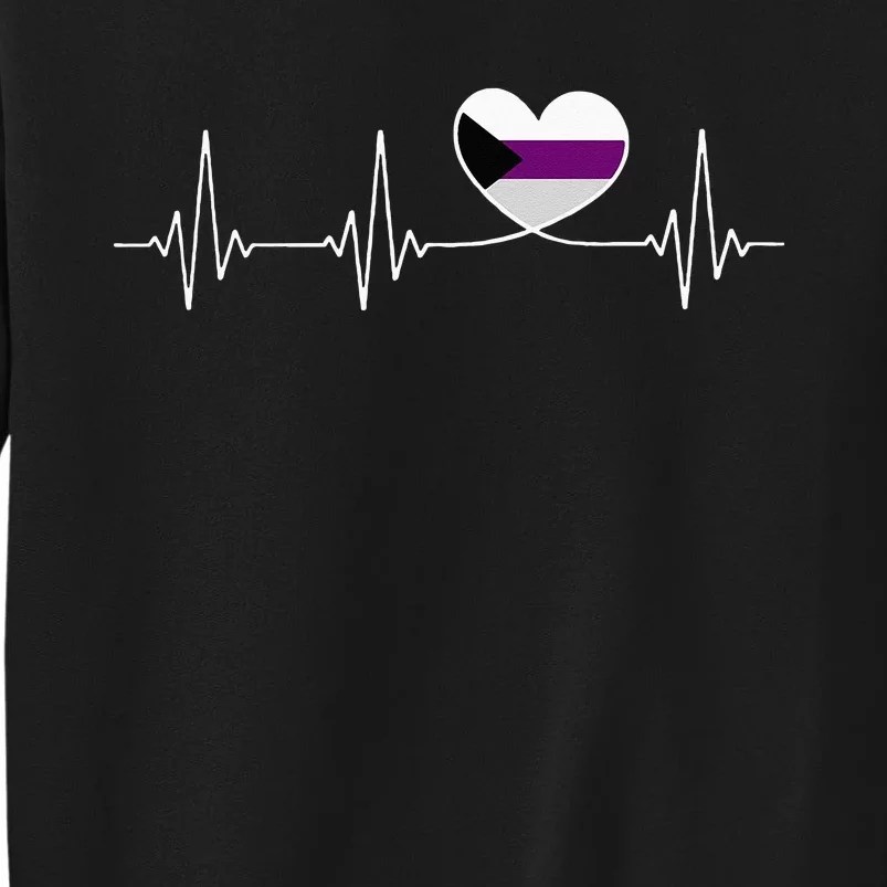 Demisexual Flag Heart For Demisexual Pride Sweatshirt