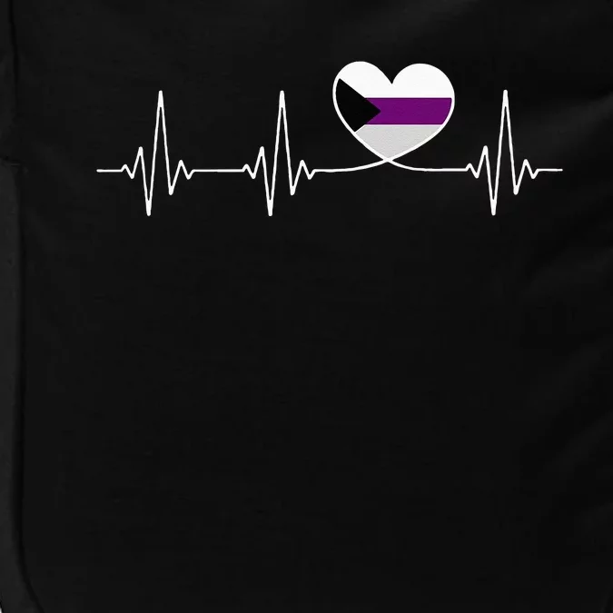 Demisexual Flag Heart For Demisexual Pride Impact Tech Backpack