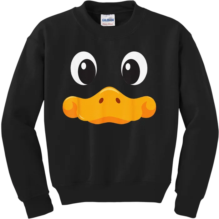 Duck Face Halloween Costume Birthday Idea Cute Funny Gift Kids Sweatshirt