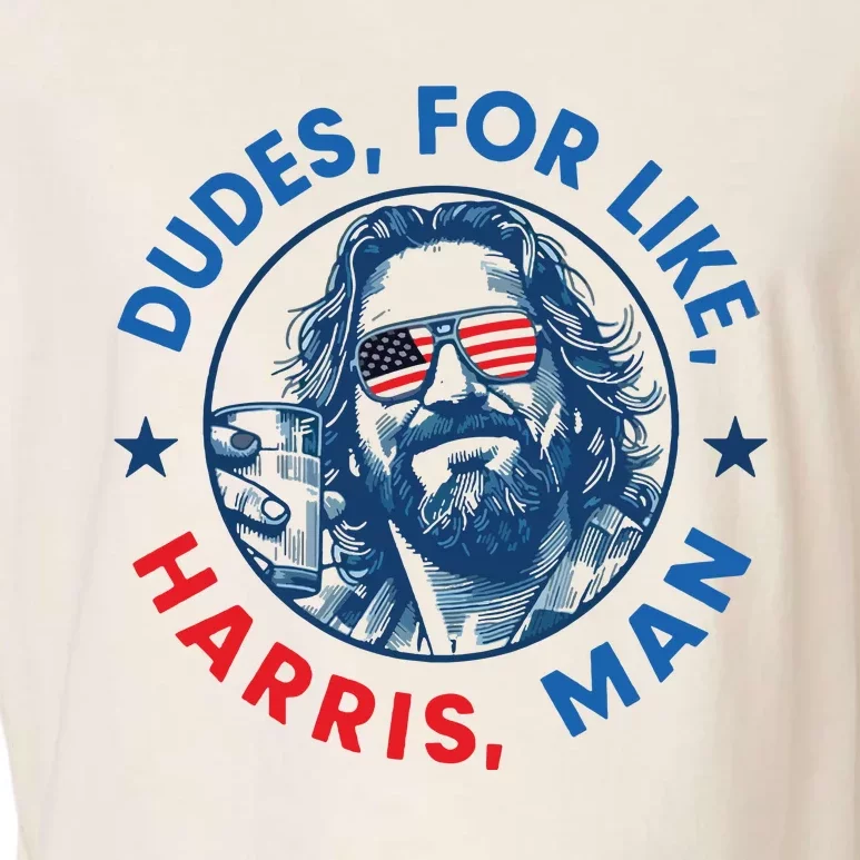 Dudes For Harris Kamala 2024 Madam President Democrat Garment-Dyed Women's Muscle Tee