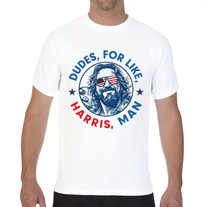 Dudes For Harris Kamala 2024 Madam President Democrat Comfort Colors T-Shirt