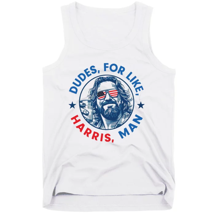 Dudes For Harris Kamala 2024 Madam President Democrat Tank Top