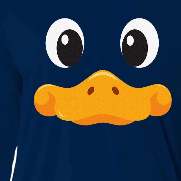 Duck Face Halloween Costume Birthday Idea Cute Funny Cooling Performance Long Sleeve Crew